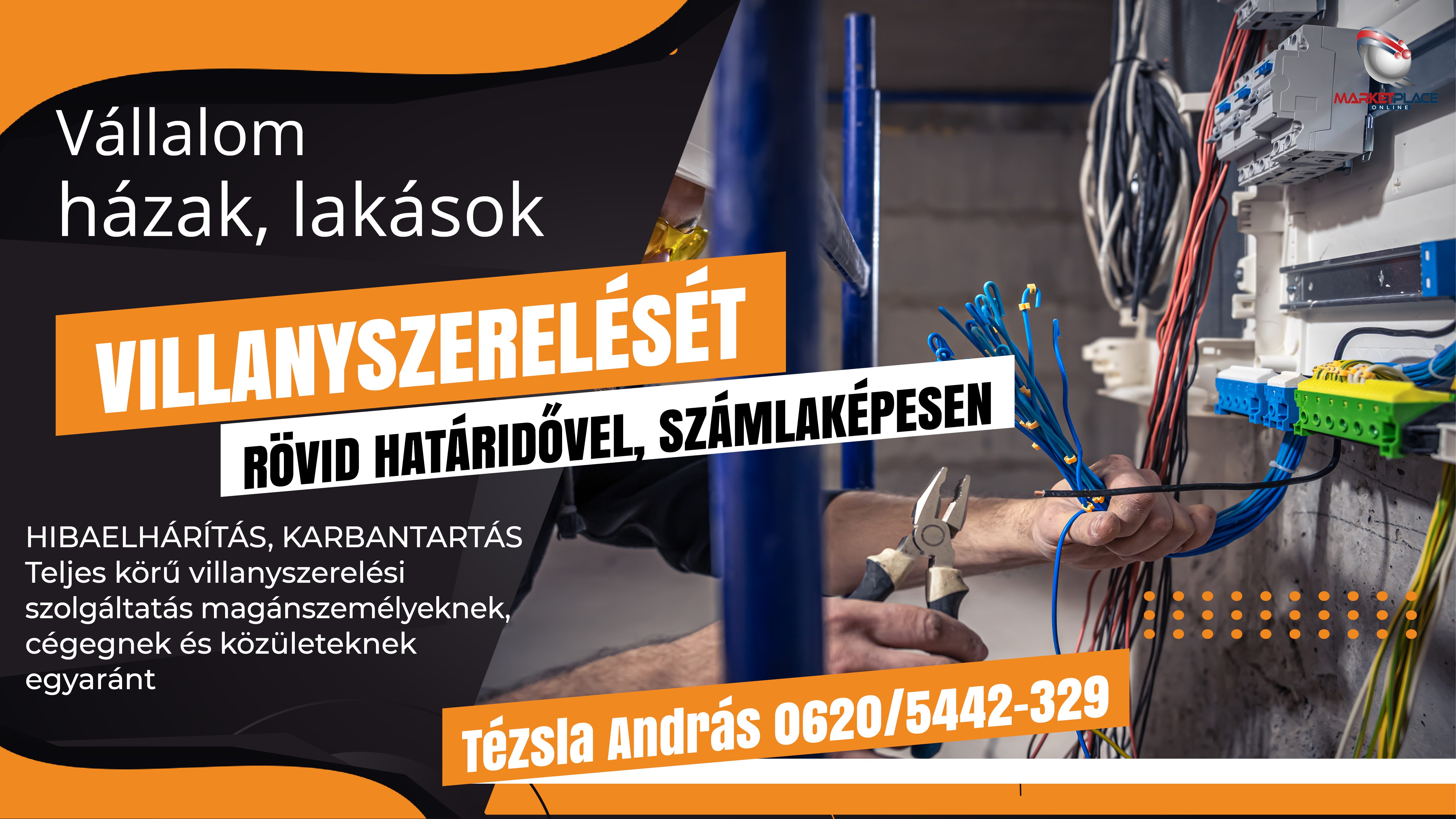 Tézsla András- Villanyszerelés